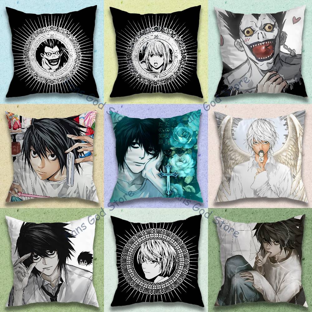 Home Textiles Notes - Anime D-Death Notes Kussenhoes Kussenhoes Huisdecoratie