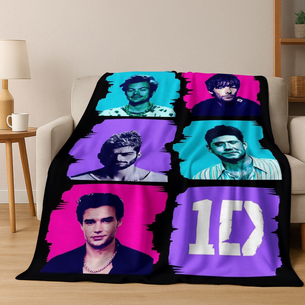 Home Textiles Direct - 3D 1D Rock-One-Direction Combinatio Flanellen Deken,