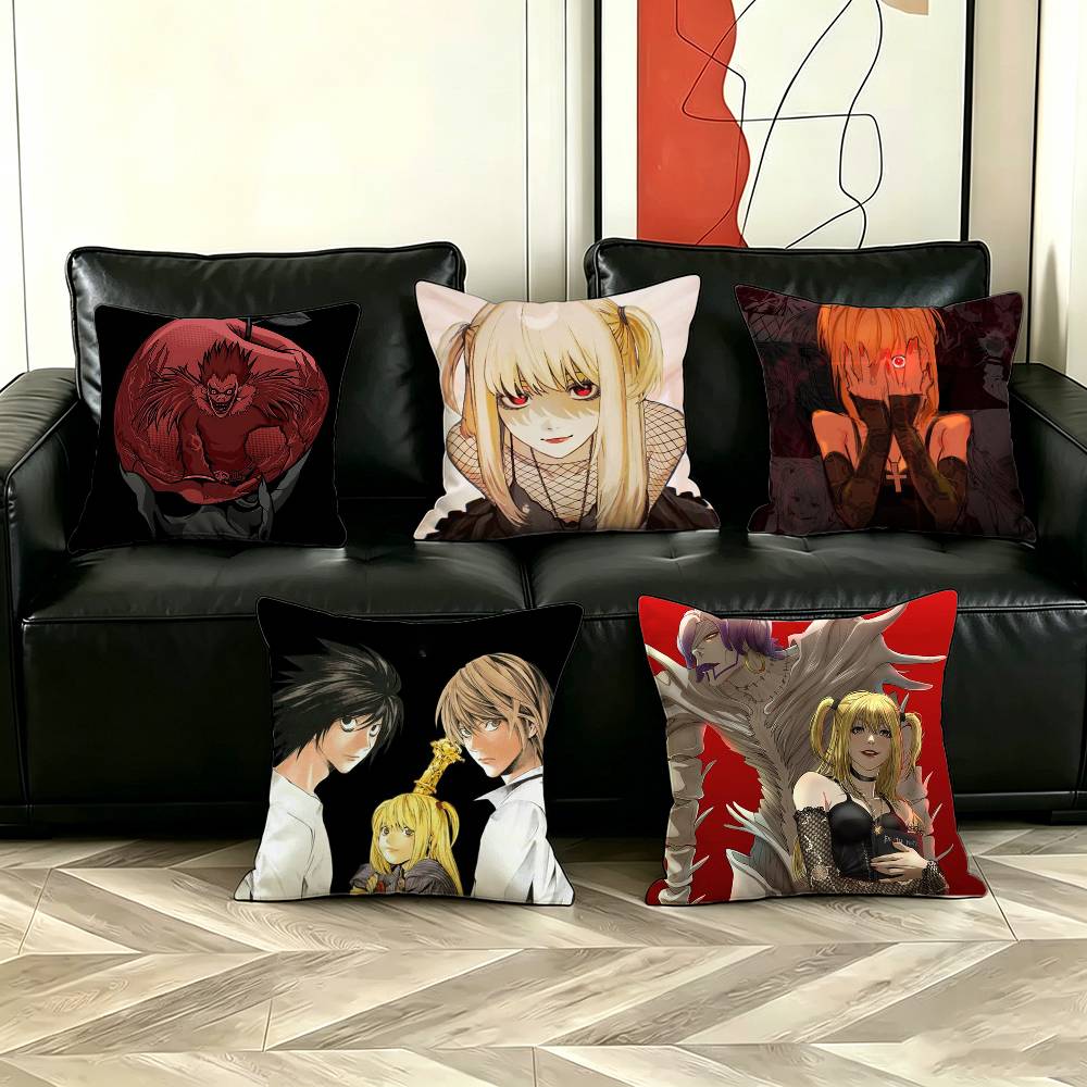 Home Textiles Notes - Klassieke Anime D-Death Note kussensloop voor