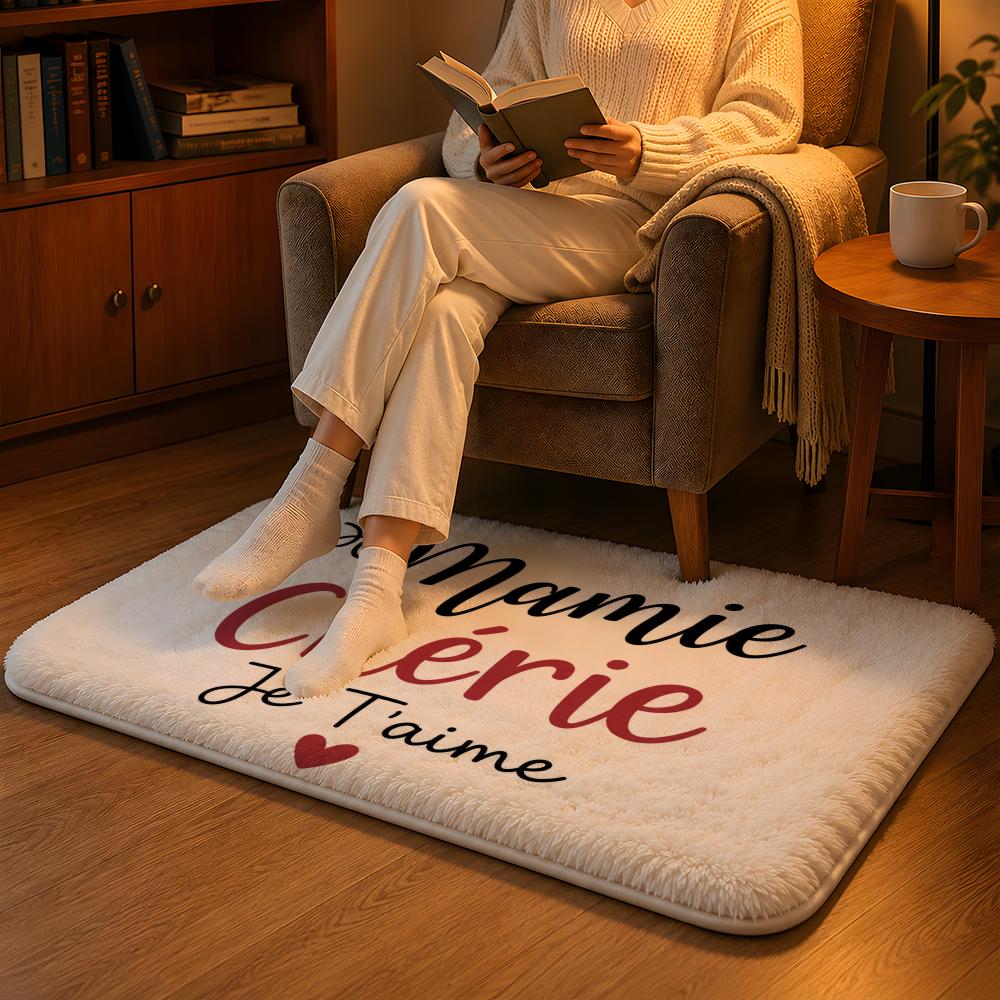 Home Textiles Notes - Mamie Love Notes Vloermat Zacht flanellen