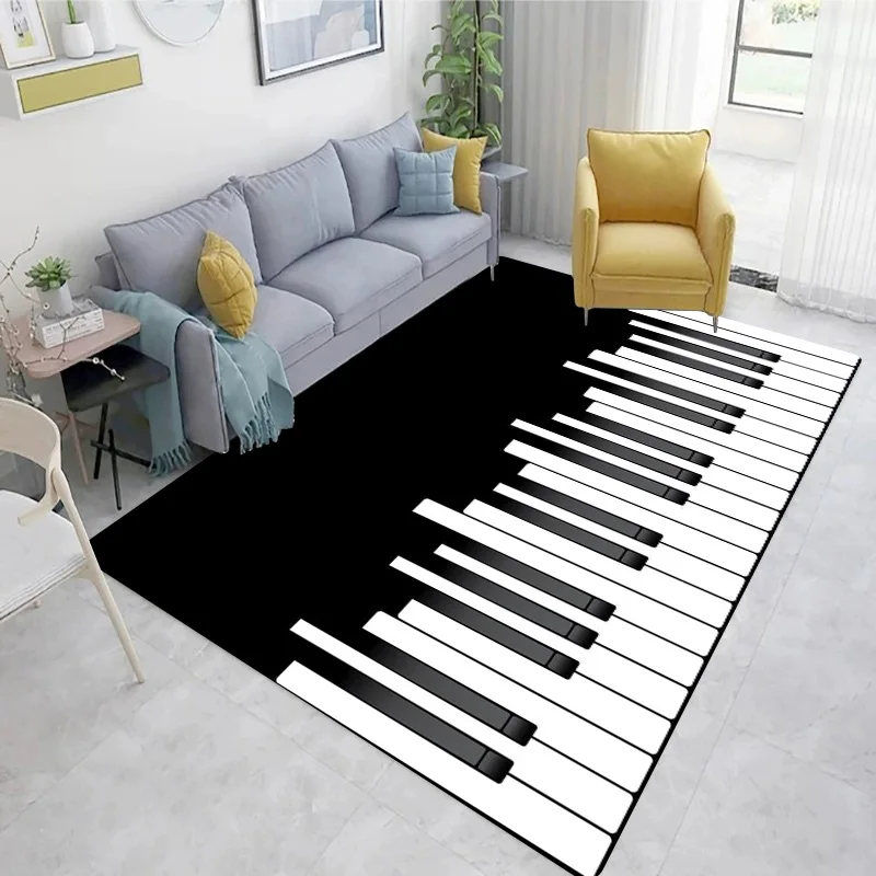 Piano Zwart-witte toetsen Blad - Home Textiles Notes recensie en prijs