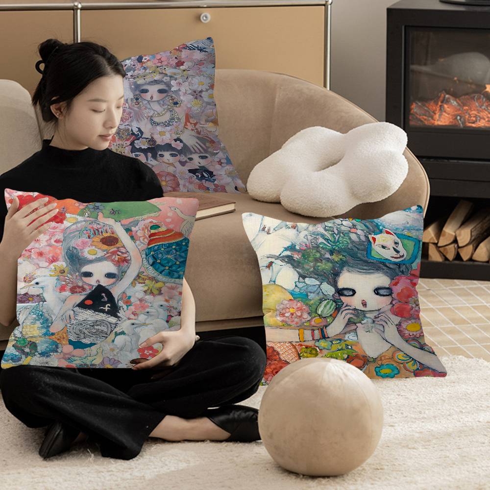 Aya Takano Cartoon kussensloop - Aya Home Textiles recensie en prijs
