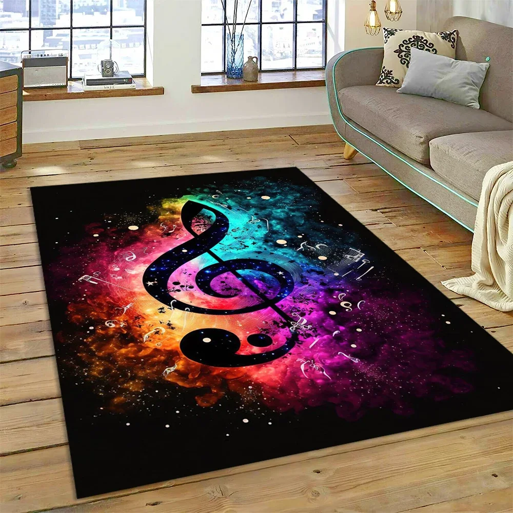 Kleurrijke muzieknoot muzieksc - Home Textiles Notes recensie en prijs