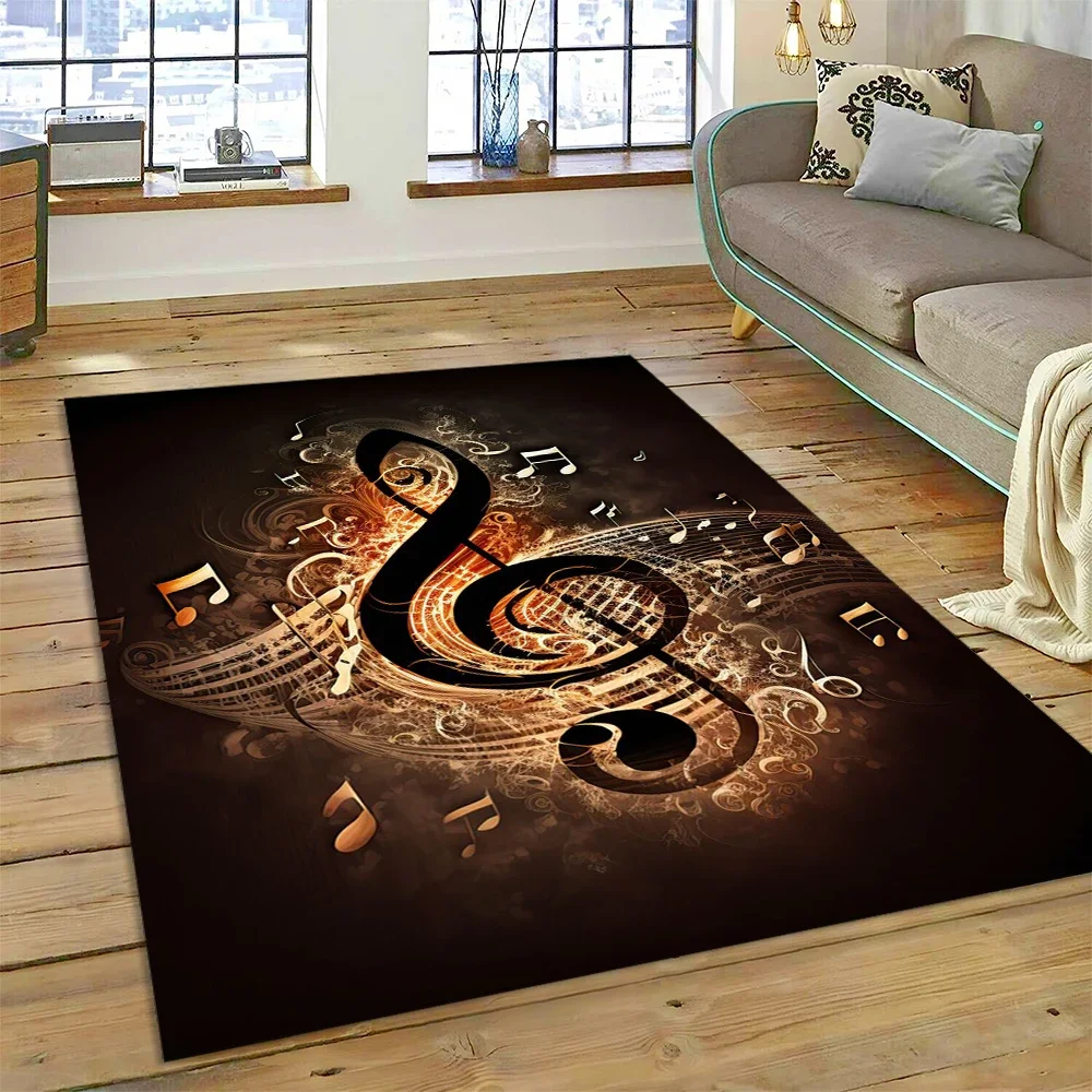Kleurrijke muzieknoot muzieksc - Home Textiles Notes recensie en prijs