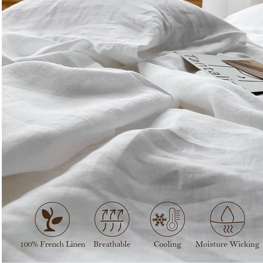100% Linnen Zachte Beddengoeds - Fitted Sheet Deep recensie en prijs