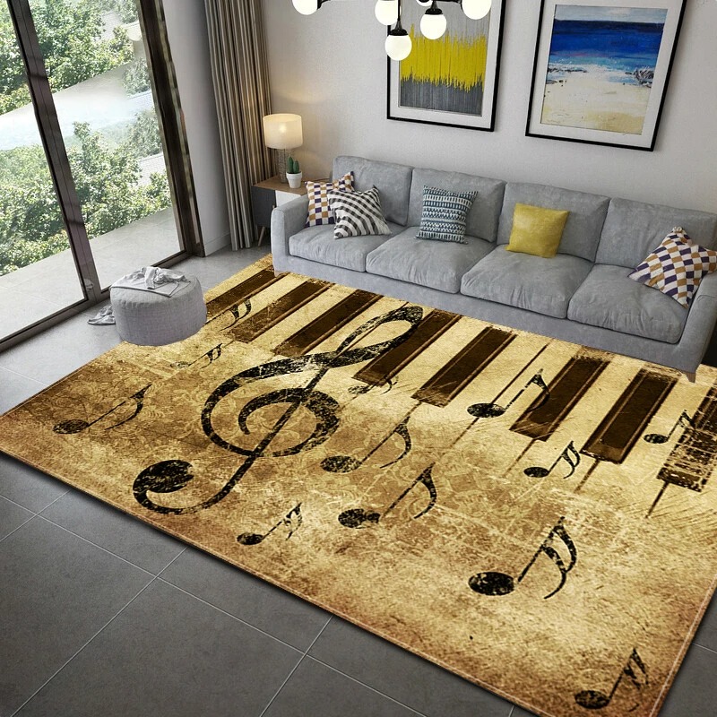 Piano Noot Muziek Thema Serie  - Home Textiles Notes recensie en prijs