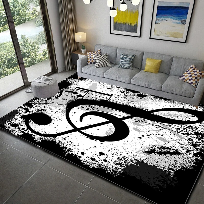 Piano Noot Muziek Thema Serie  - Home Textiles Notes recensie en prijs